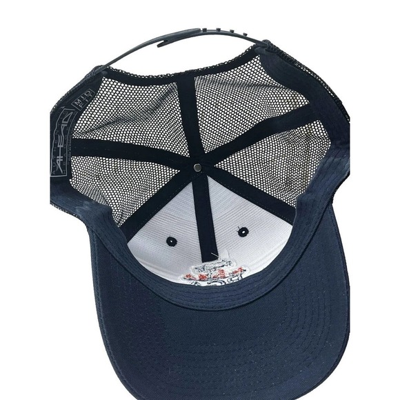 Rare 2020 PGA Harding Park White Mesh Snapback Trucker Hat Adjustable Cap Blue - Picture 7 of 7